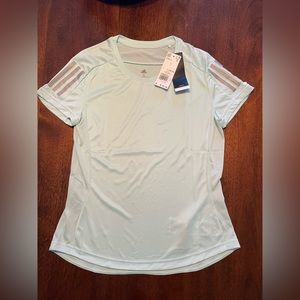NWT adidas Own the Run Tee Halo Mint Women's Sz Small